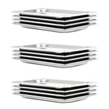Vidaxl gastronombakken 12 pc Gn 1 3 20 mm nerjavno jeklo
