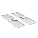 Vidaxl gastronombakken 12 pc Gn 1 3 20 mm nerjavno jeklo