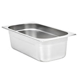 Vidaxl Gastronormbakken 8 PC GN 1 3 100 mm rustfritt stål