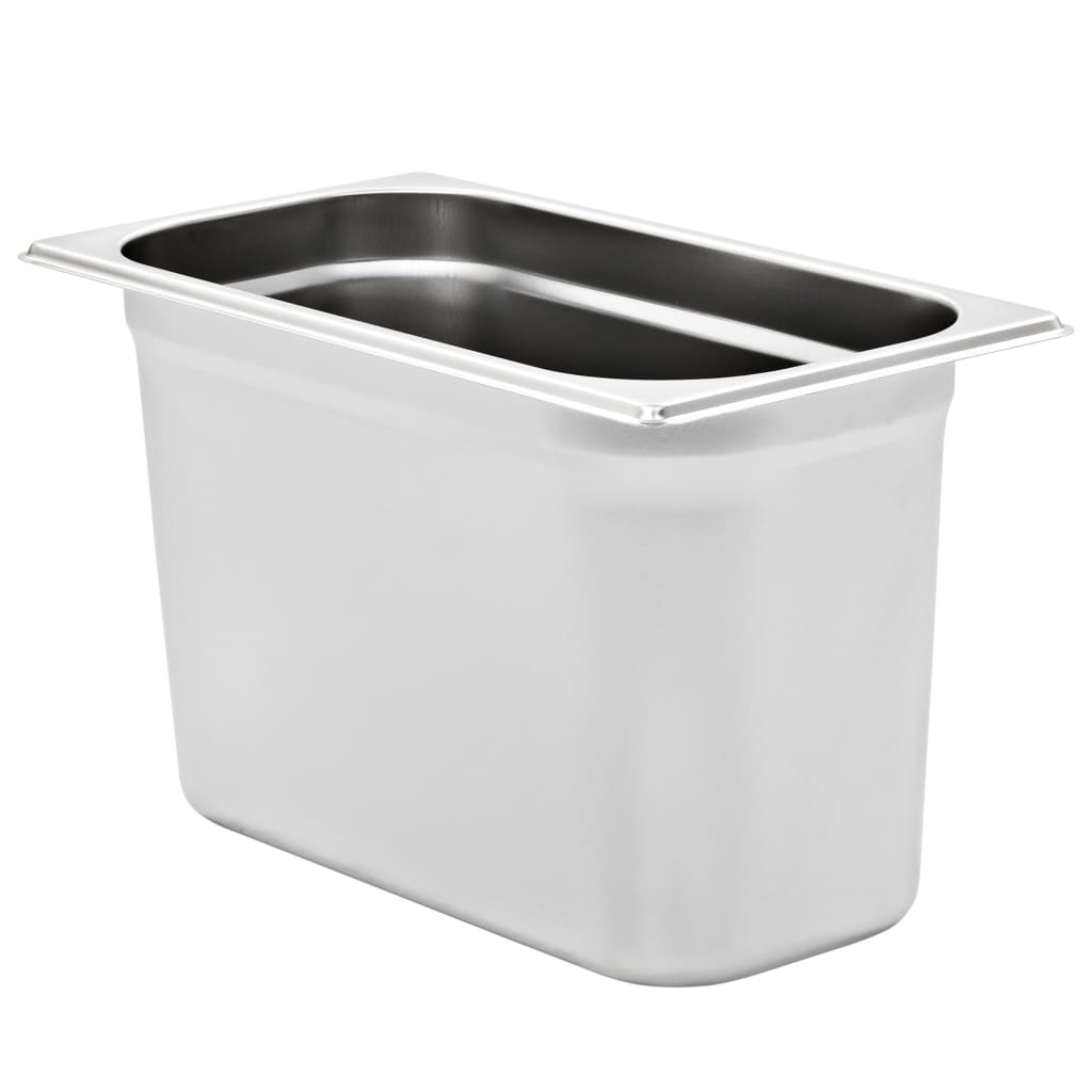 Vidaxl Gastronormbakken 4 stk GN 1 3 200 mm rustfritt stål