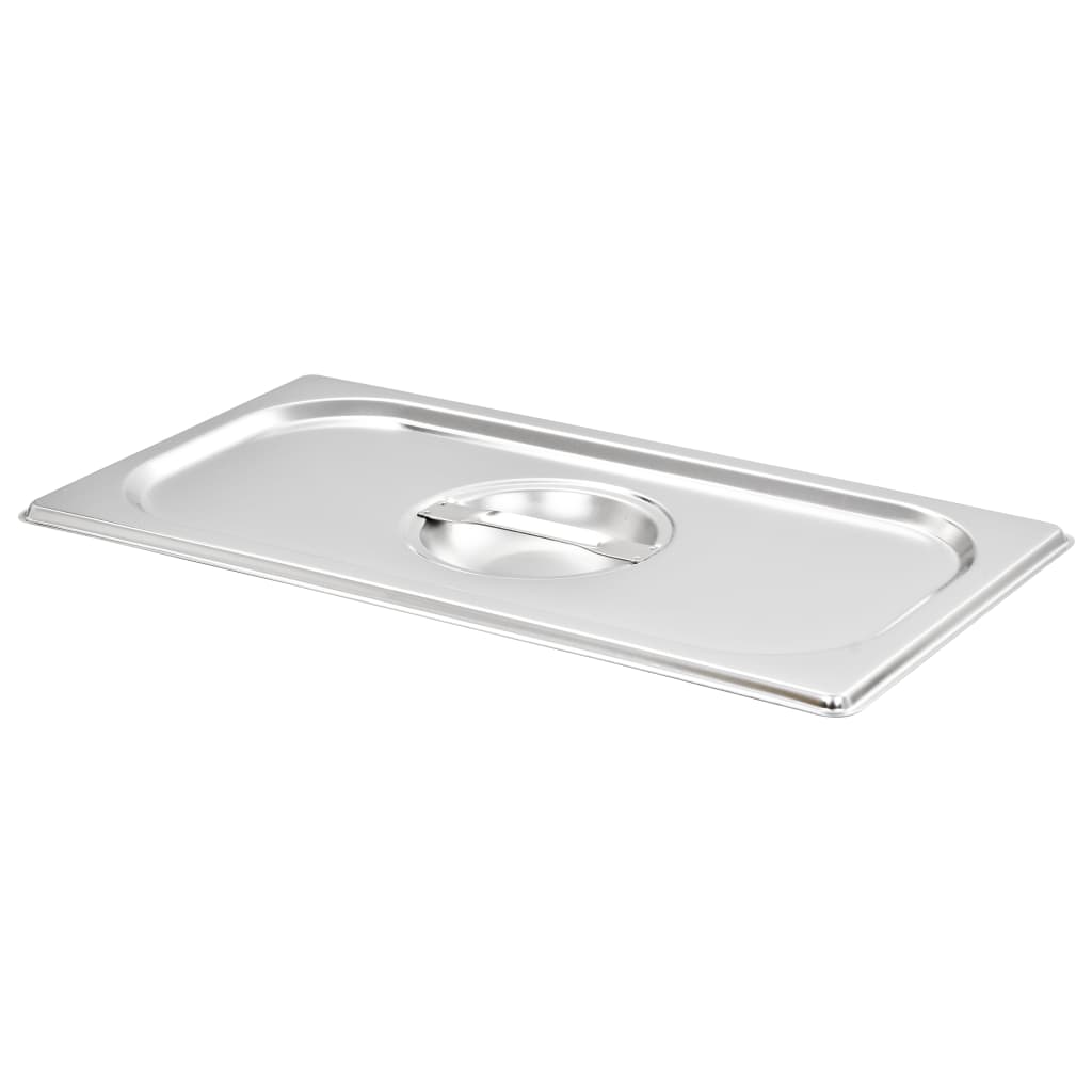 Coperchi Vidaxl 4 pezzi per gn 1 3 scale in acciaio inossidabile
