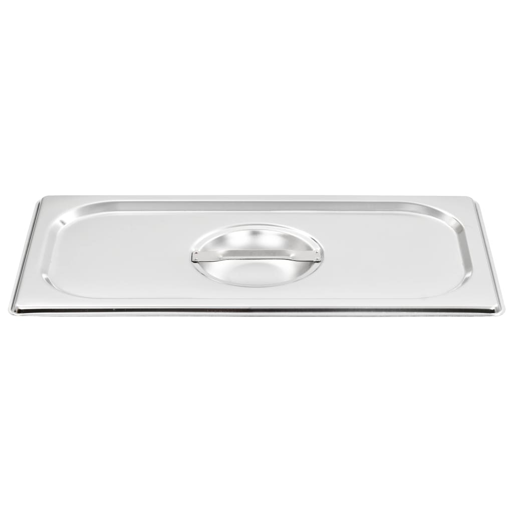Coperchi Vidaxl 4 pezzi per gn 1 3 scale in acciaio inossidabile