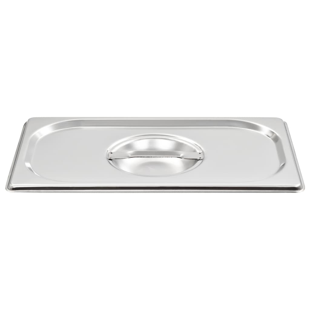 Vidaxl Lids 4 PCS pro GN 1 4 stupnice nerezová ocel