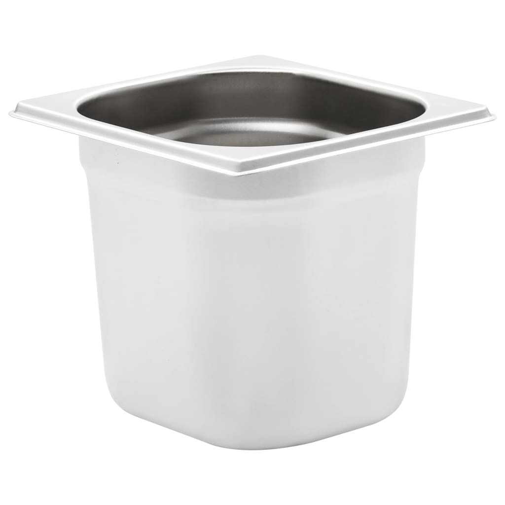 Vidaxl gastronombakken 8 pc Gn 1 6 150 mm nerjavno jeklo
