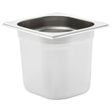 Vidaxl gastronombakken 8 pc Gn 1 6 150 mm nerjavno jeklo