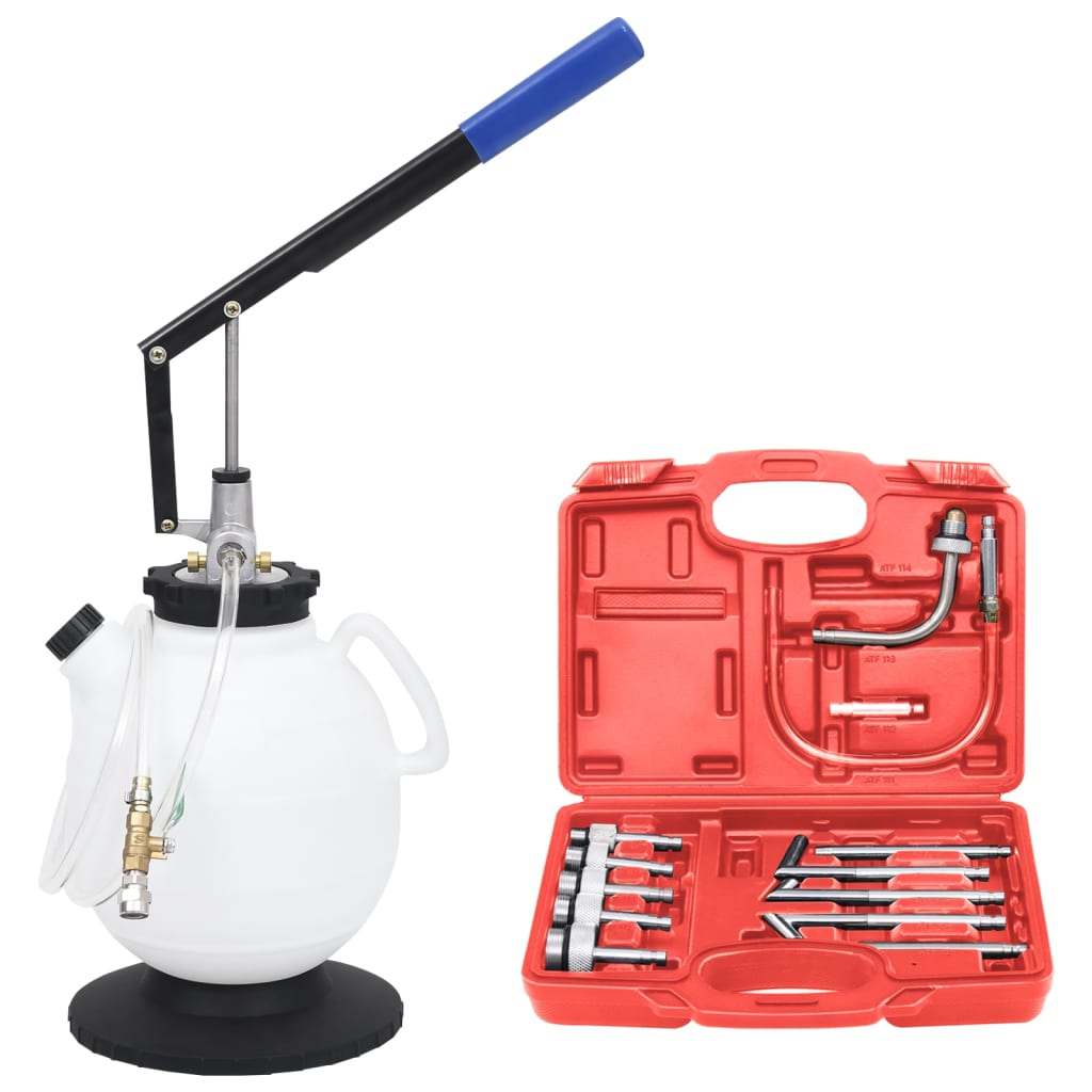 VidaXL Transmissie fluid filler automatically with tool set 7.5L