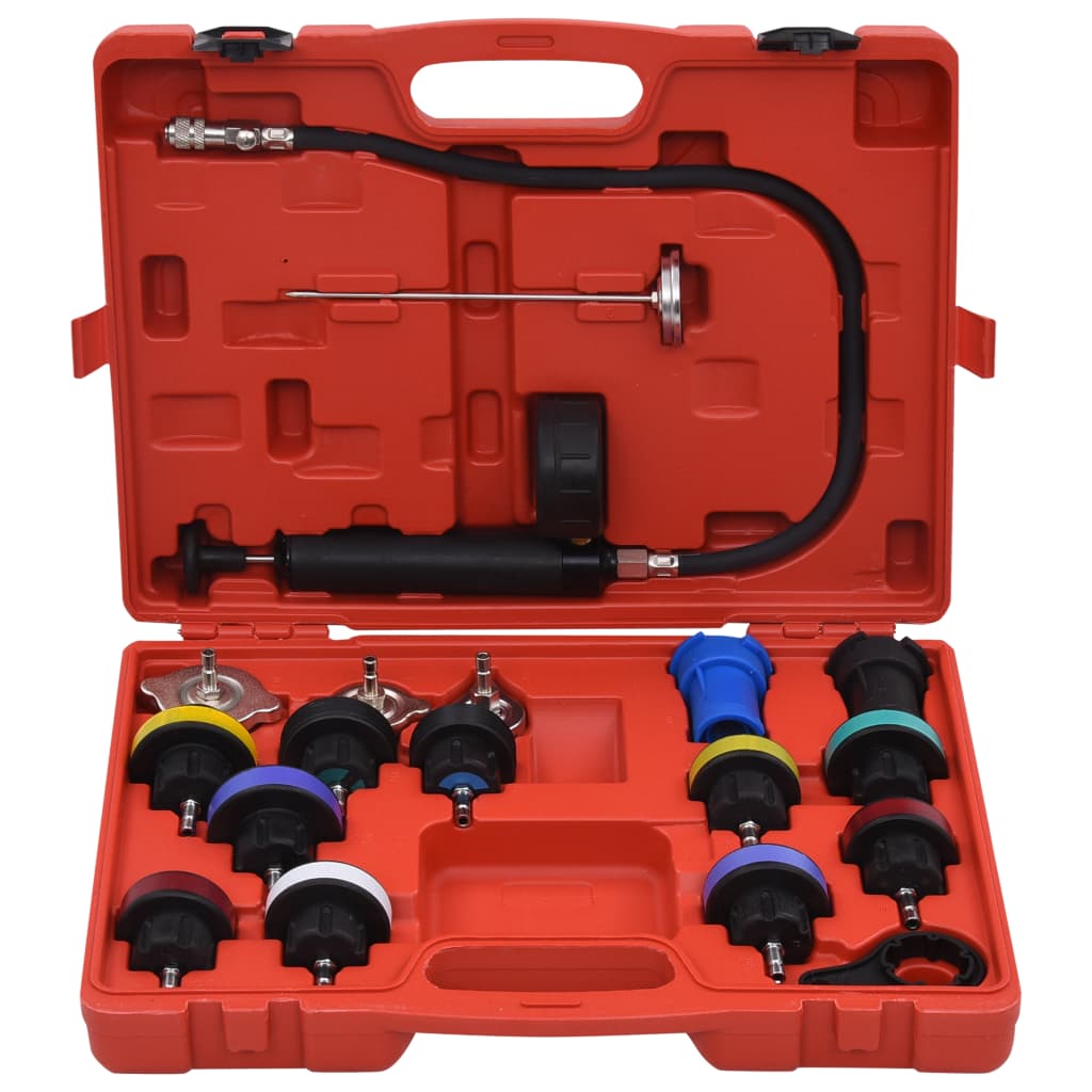 Vidaxl 18-part cooling system and radiator pressure testing set