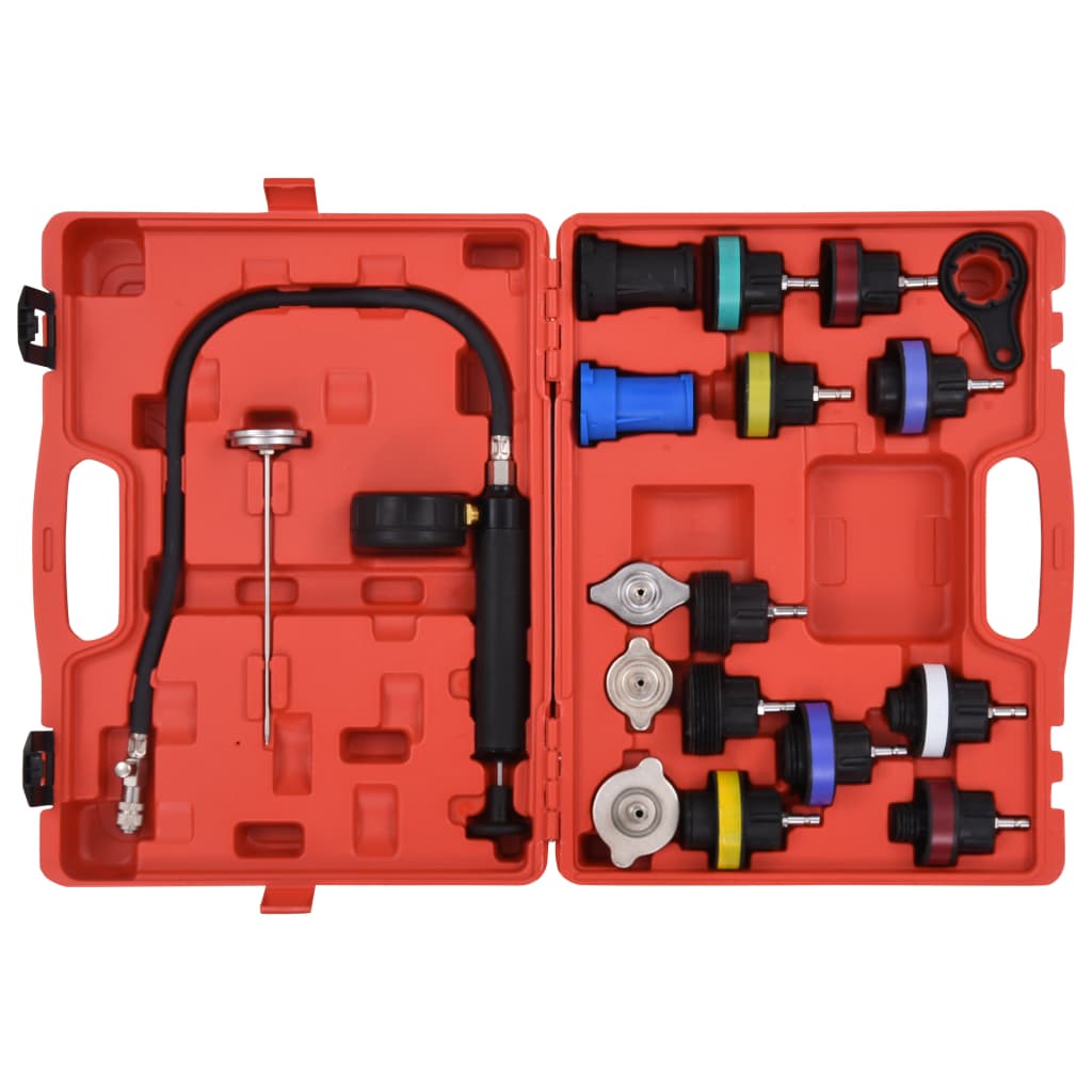Vidaxl 18-part cooling system and radiator pressure testing set