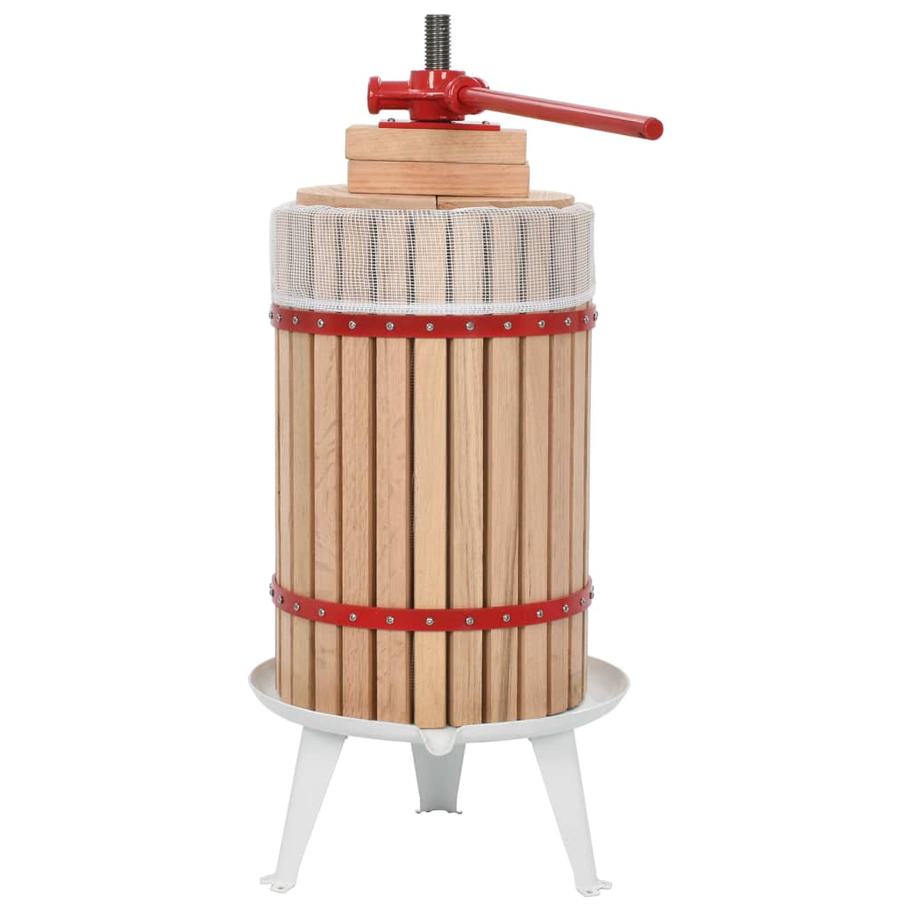 Vidaxl Fruit and Wine Press s taškou tkaniny 24 l dubu