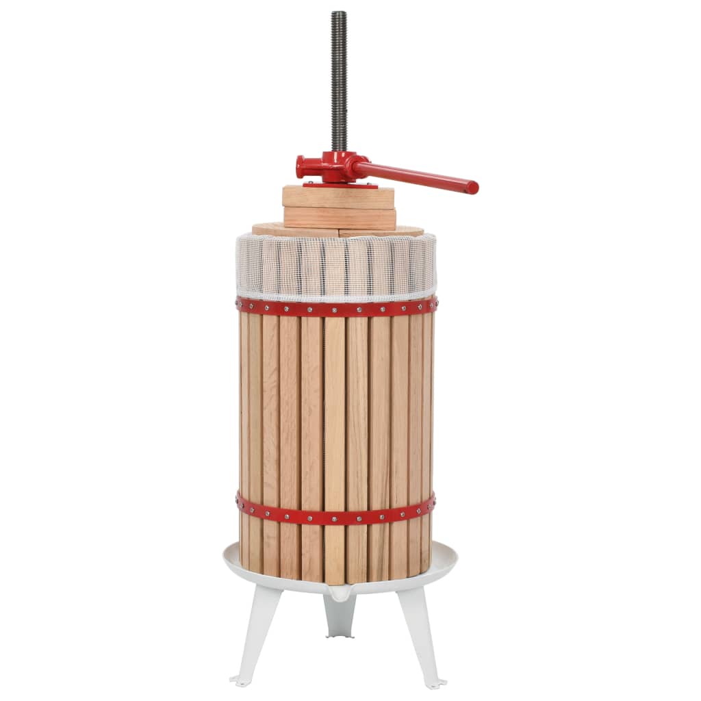 Vidaxl Fruit and Wine Press s taškou tkaniny 30 l dubu