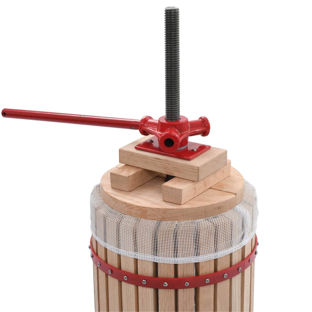 Vidaxl Fruit and Wine Press s taškou tkaniny 30 l dubu