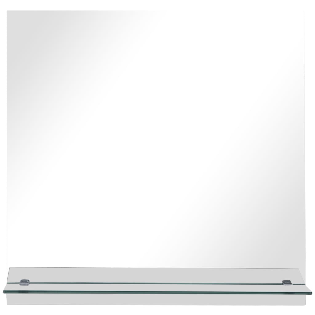VidaXL wall mirror with shelf 30x30 cm hardened glass
