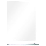 Vidaxl wall mirror with shelf 50x60 cm tempered glass