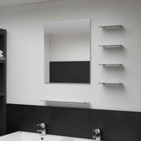 Vidaxl Wall Mirror med 5 hylder 50x60 cm sølvfarvet