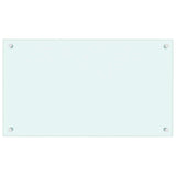 VidaXL splash screen kitchen 70x40 cm Tilled glass white
