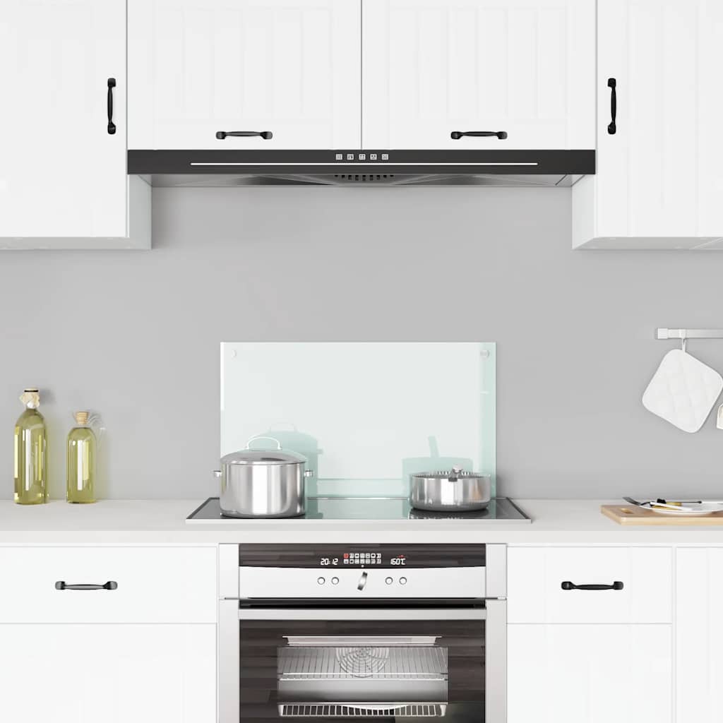 VidaXL splash screen kitchen 70x40 cm Tilled glass white