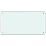 Vidaxx virtuvės purslai 80x40 cm grūdintas stiklas baltas