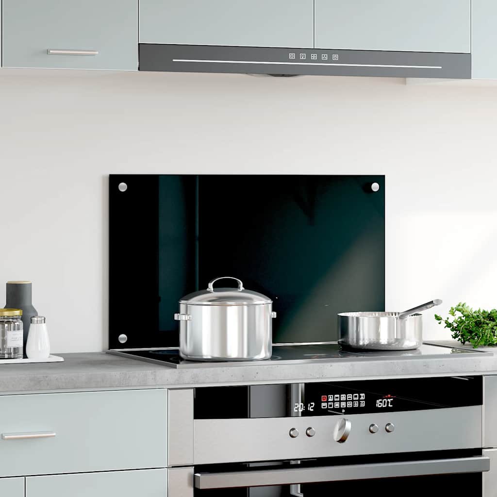 VIDAXL FRIADSEMIN KÜCHE 70x40 cm terminglas schwarz