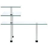 VidaXL corner cupboard kitchen 3-layer hardened glass