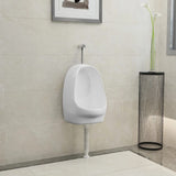 Vidaxl Wallurinoir with coil valve Ceramic White
