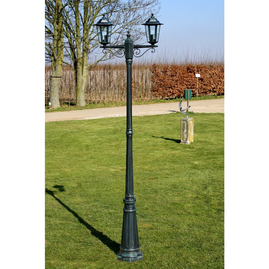 Vidaxl Garden Lant Preston 2-Arms 215 cm mørkegrønn