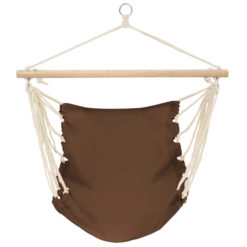Vidaxl Hanging chair foldable brown