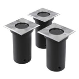 Vidaxl ground spots for outside 3 pcs square