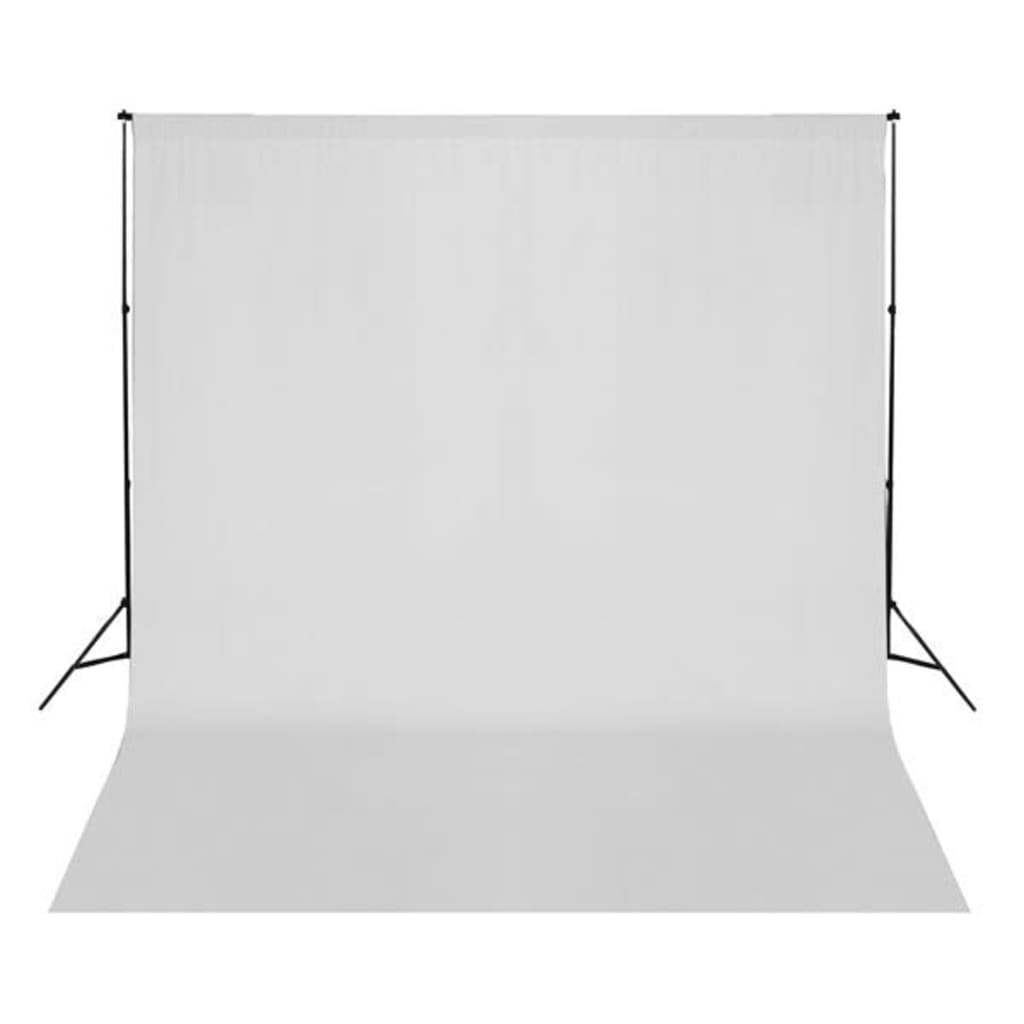 VidaXL Background without stand 300x300 cm cotton white