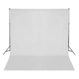 VidaXL Background without stand 300x300 cm cotton white