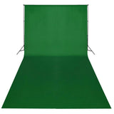 Contexte Vidaxl sans chromakey standard 600x300 cm vert coton