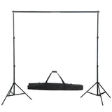 VidaXL Background System 600x300 cm black