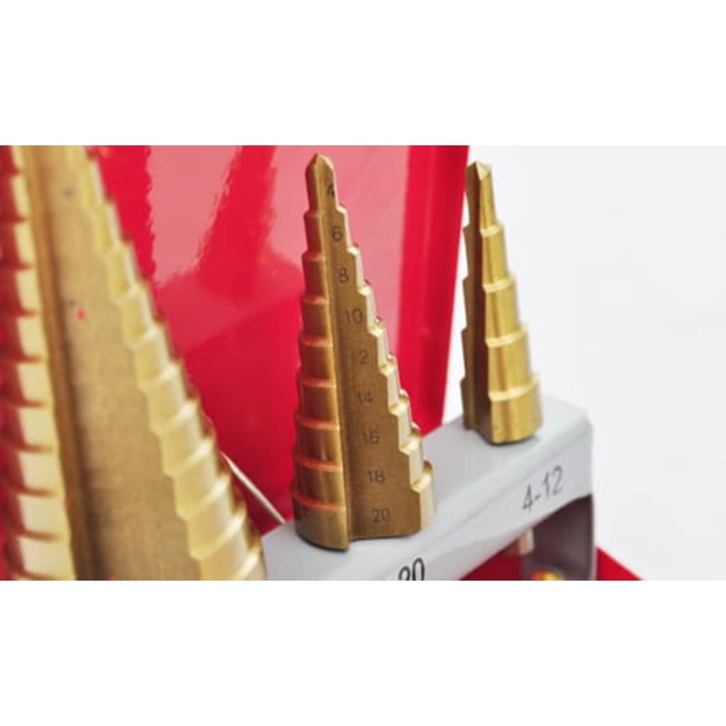 VidaXL HSS stepped drill set 3-piece