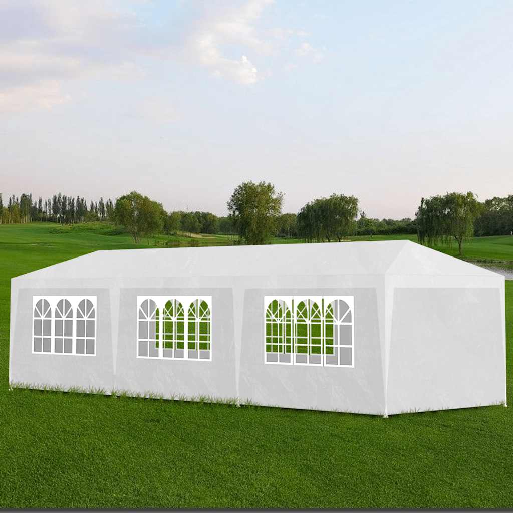 Vidaxl partyTent 3x9 m vit