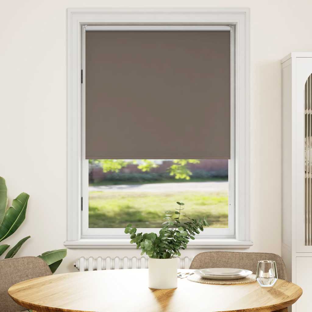 Vidaxl Roller Blind Blackout 120 x 175 cm kava rjava