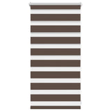 Vidaxl Duo Roller Blind 40x100cm Coffee Brown