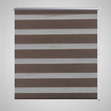 VidaXL Duo Rolgordijn 60x120cm Koffiebruin