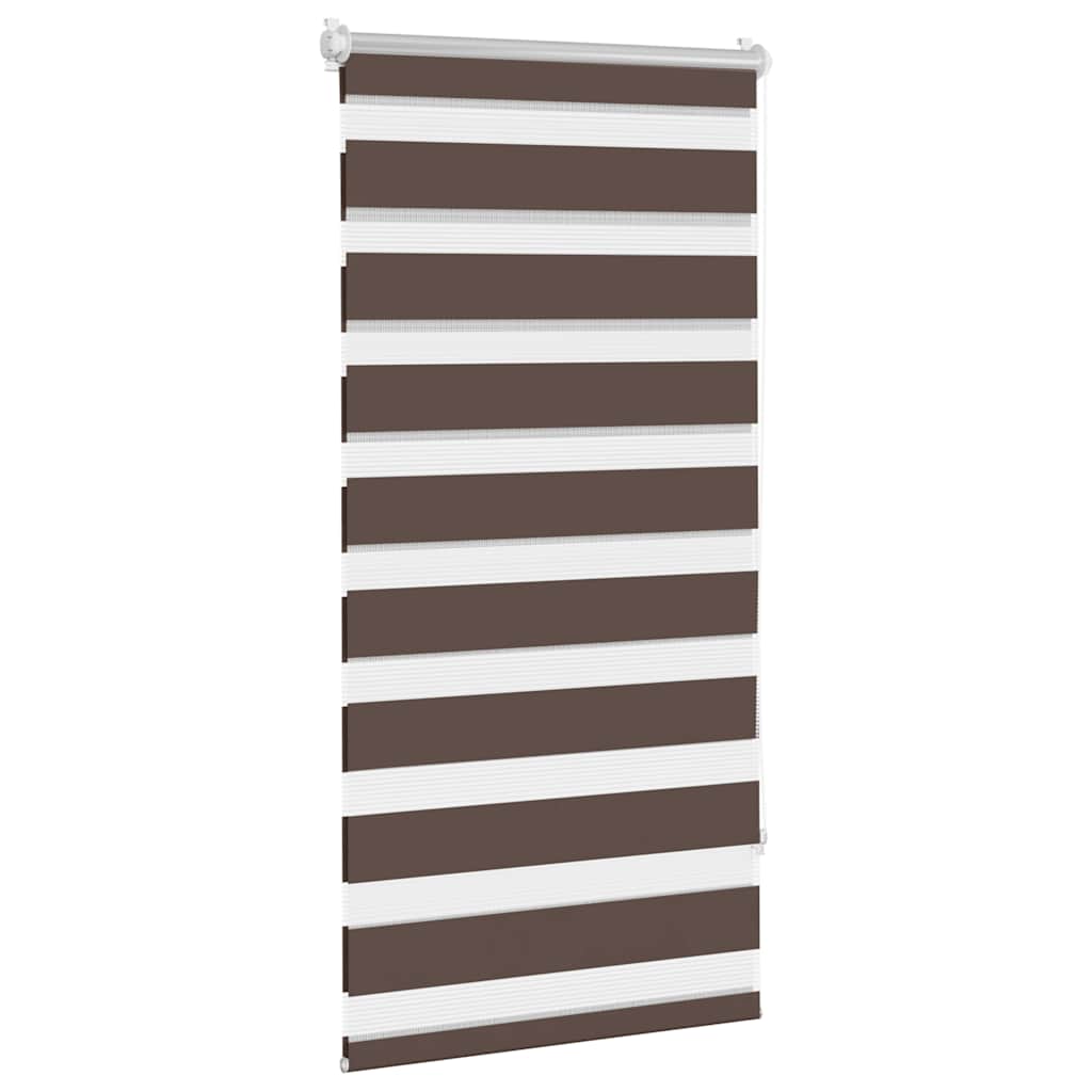 Vidaxl duo rolgordijn 80x150cm koffiebruin
