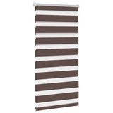 Vidaxl duo rolgordijn 80x150cm koffiebruin