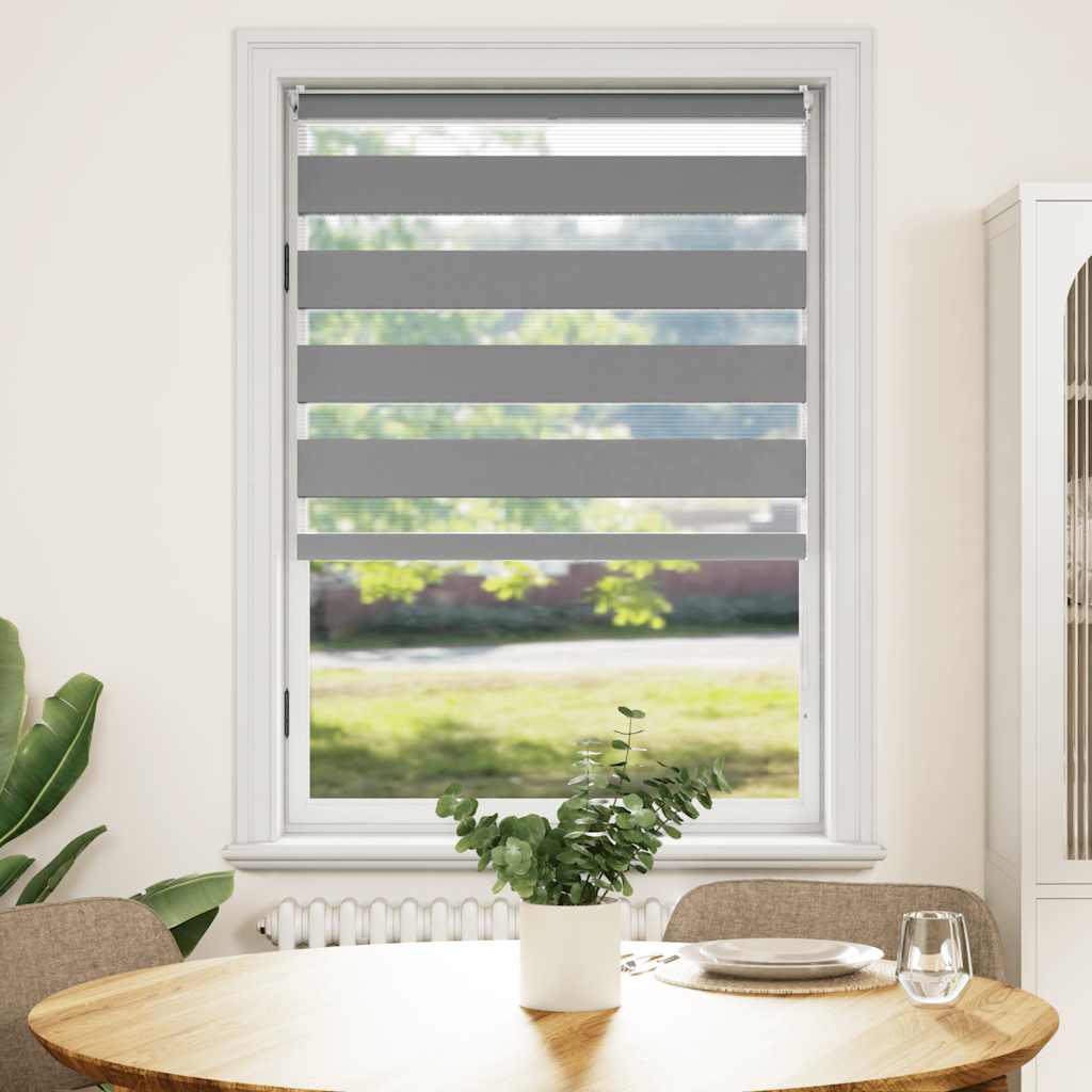 Vidaxl Duo Roller blind 80x175cm Gray