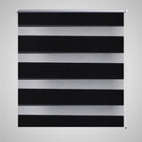 Vidaxl Duo Roller blind 120 x 175 cm Black