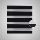 Vidaxl Duo Roller blind 140 x 175 cm Black