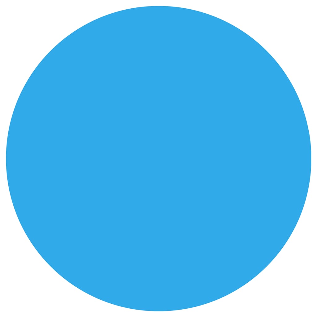 Vidaxl pool foil floating around 250 cm PE blue