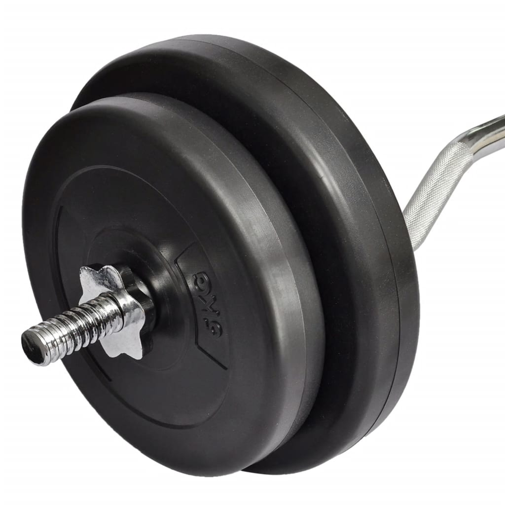 Vidaxl halter med vægte 30 kg