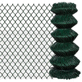 VidaXL mesh fence 0.8x15 m steel green