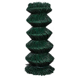 VidaXL mesh fence 0.8x15 m steel green
