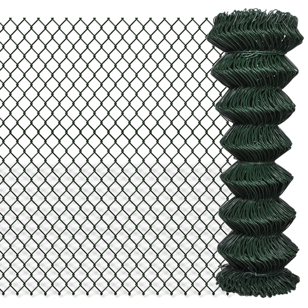 Vidaxxl mesh fence 1.25x15 m steel green