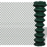 Vidaxl Mesh Fence 1,5x15 m Ocelová zelená
