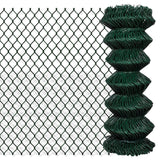 Vidaxl mesh fence 1x25 m steel green