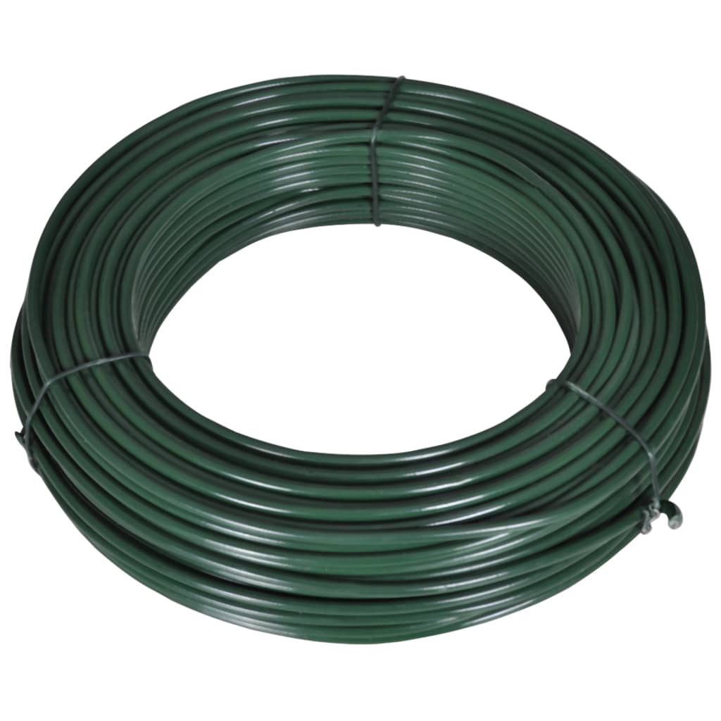 Vidaxl Hek Pandraad 80 M 2.1 3.1 mm stålgrøn