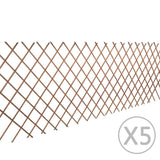 Vidaxl Garden Slat Work 5 St 180x90 cm Willow